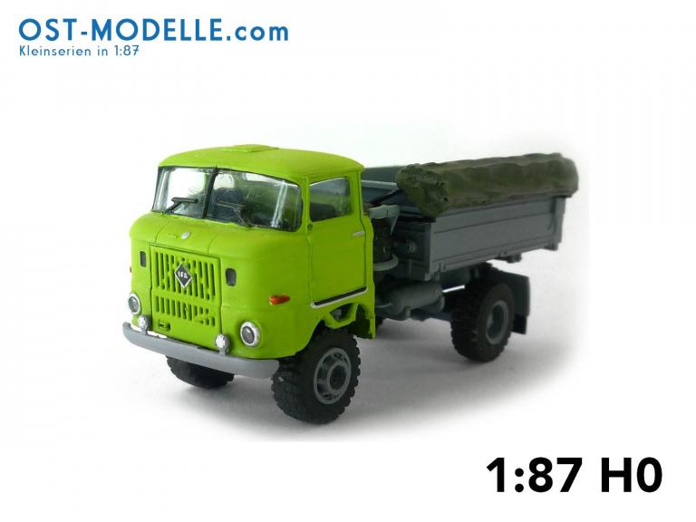 IFA W50LA ND 3-Seitenkipper hoher Bordwand offener Plane